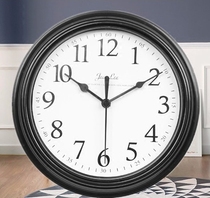 Mini European and American creative hanging clock simple bedroom mute clock retro round quartz clock home hanging watch