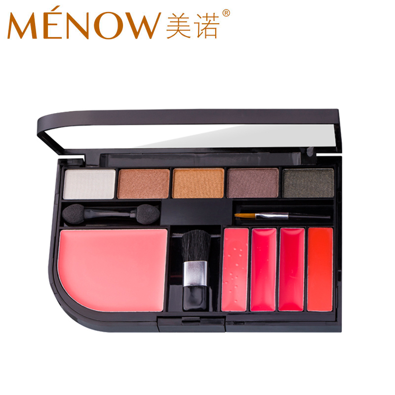 MENOW/美诺 烟熏彩妆盘眼影唇冻唇膏胭脂腮红彩妆盒组合套装化妆
