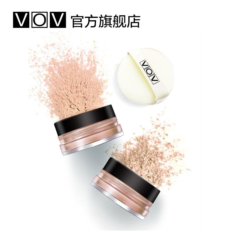 韩国VOV彩妆 炫彩细致散粉 遮瑕控油持久蜜粉定妆粉 珠光哑光可选