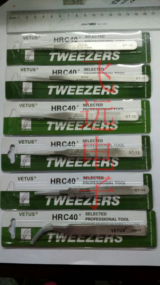 Domestic ordinary tweezers ESD-10 11 12 13 14 15 tip elbow