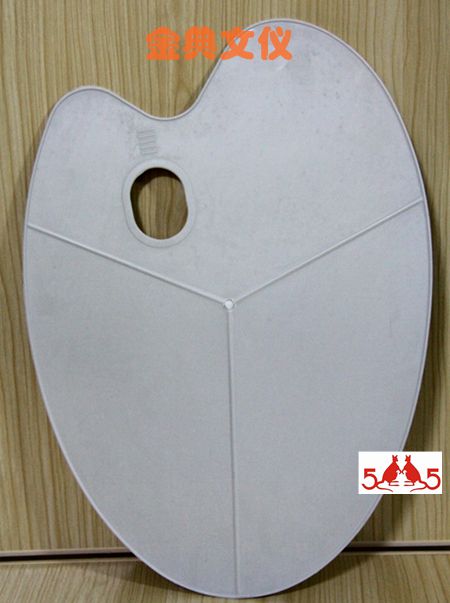 (2 pieces) oval color flat watercolor oil painting gouache pigment three-line palette paint box