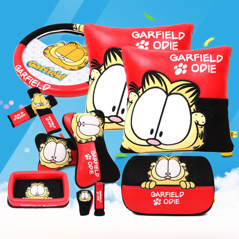 加菲猫汽车内饰装饰用品车内饰品套装手刹排挡套安全带套卡通车饰