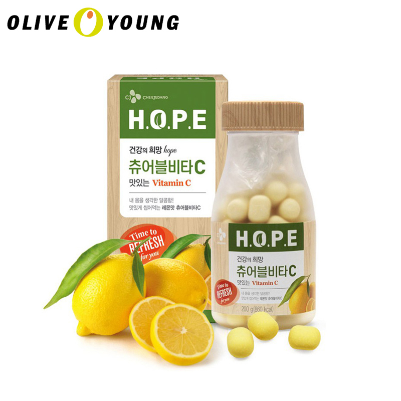 【oliveyoung】HOPE咀嚼维生素C 软糖 韩国正品