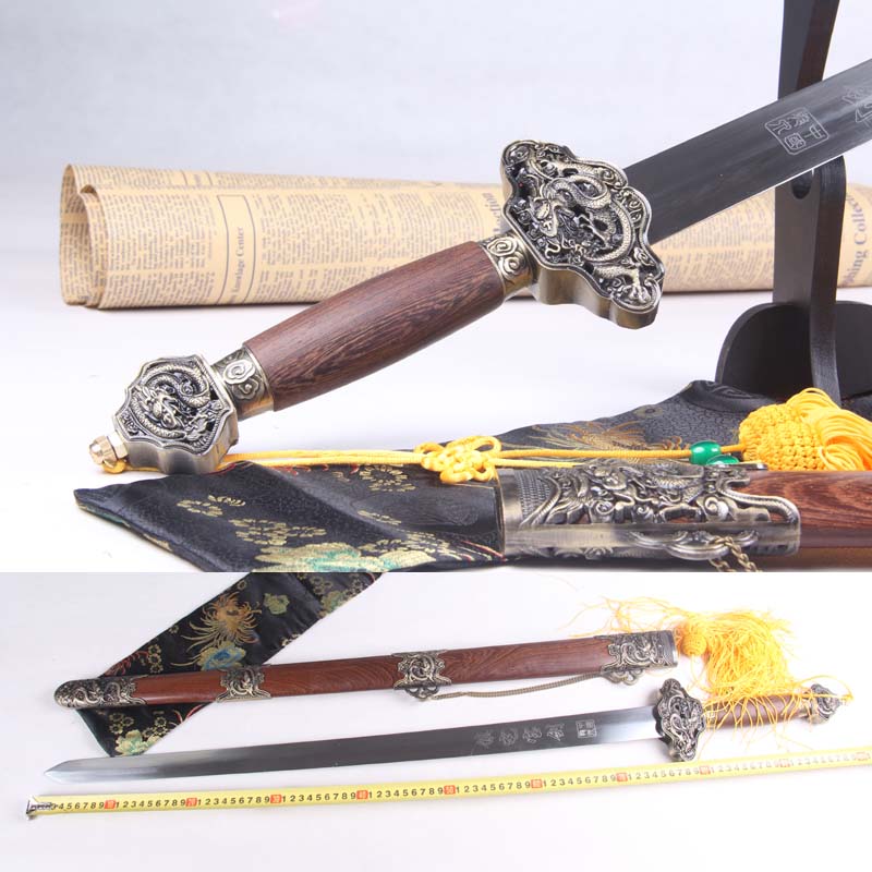 Longquan Baibingtang sword Lou Kong Longjian hard sword handmade sword not edged home boutique decoration to send to friends