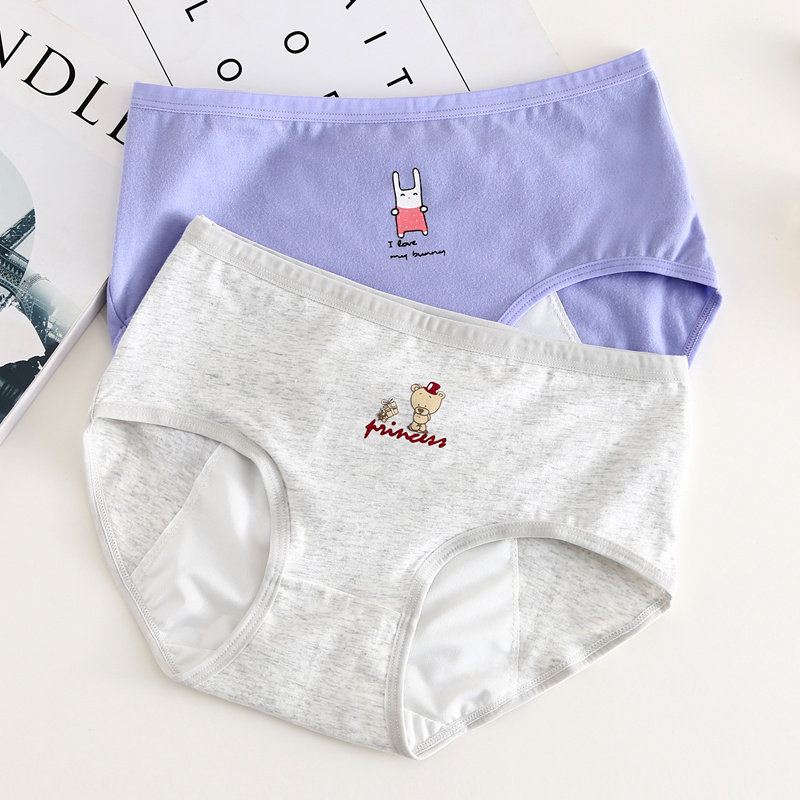 Physiological Underwear Lady Cases Fake Menstrual Waist Adolescent Girl Menstrual Triangle Pants Physiological cotton crotch Anti-leakage sanitary pants
