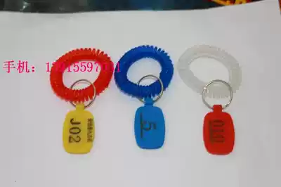 Number plate number acrylic storage bag key hand brand bath rub bath pool card engraving number cabinet sticker