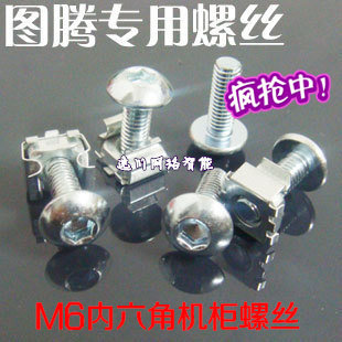 Totem enclosure screw inner hexagonal enclosure mounting screw M6 laminate screw square hole buckle type screw