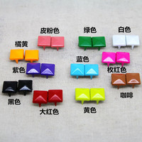18 free shipping 9mm square rivet short boots shoes clothing mobile phone protective case material package DIY rivet accessories rivet snow boots T-shirt