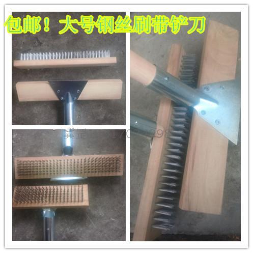 Wire brush rust and decontamination brush industrial brush blade wire brush brush long handle wire brush 30 cm