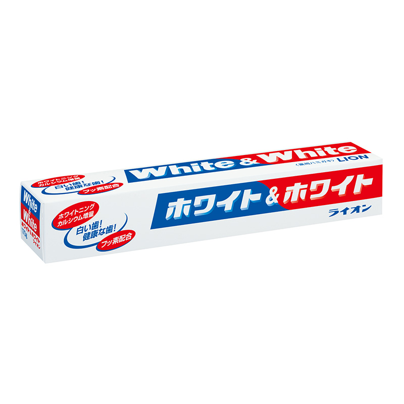 lion狮王WHITE美白牙膏150g日本原装进口亮白牙齿口腔美白清洁