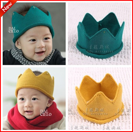 Han Edition photography gallery children's photography clothing written 100 days baby photography headdress baby knitting crown
