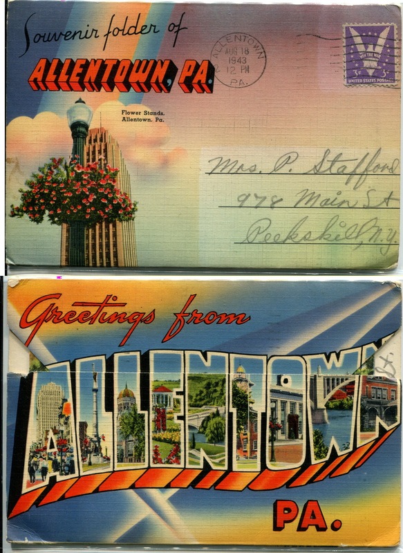 1943 U.S. Postcard Album Featuring London Scenery, Containing 14-20 Consecutive Photos