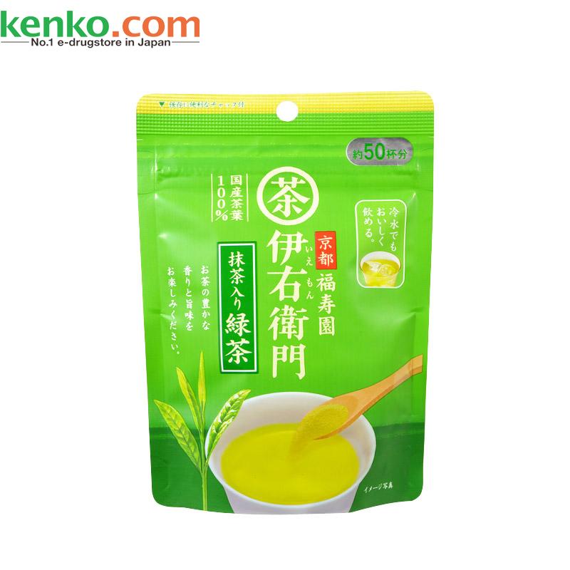 【日本直邮】宇治之露京都福寿园伊右卫门煎茶绿茶 40g 含抹茶