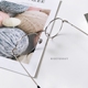 Kim loại siêu nhẹ hình bầu dục khung phẳng gương nữ nghệ thuật retro nhỏ kính tươi khung nam không gây dị ứng mặt nhỏ thủy triều mắt kính nữ Kính khung