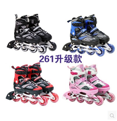 Swan 683 Wheels Skating Shoes Adults Ice Skates Children Dry Skates Skating Shoes Skating Shoes Straight Row Single Row Adjustable 791