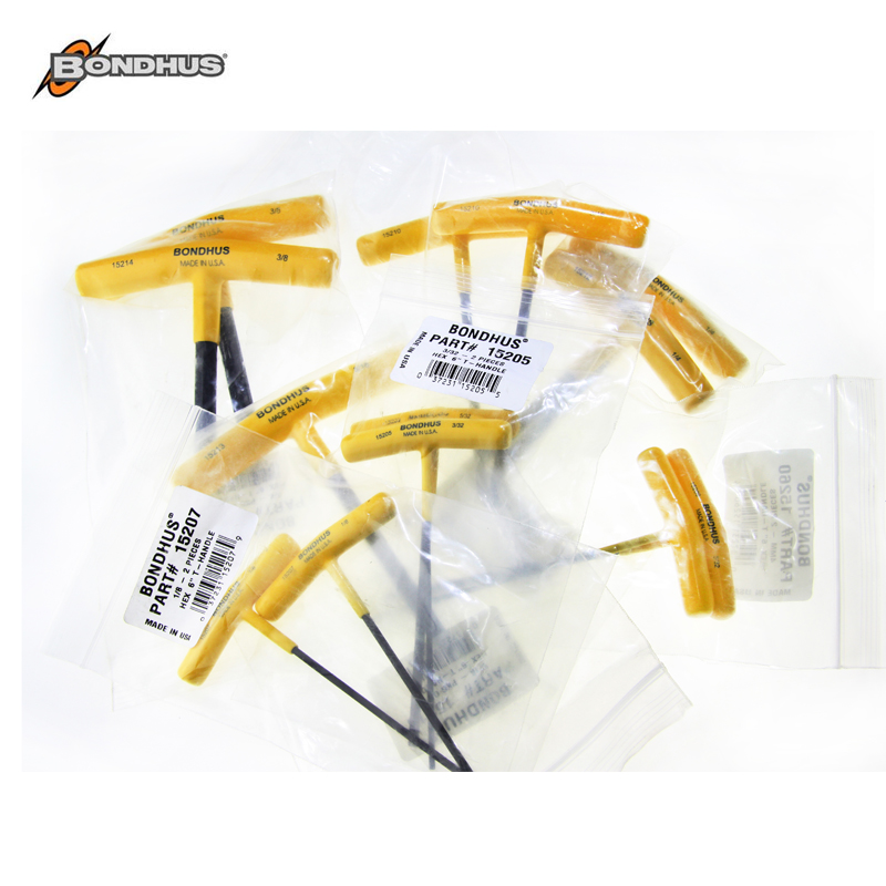 (Original BONDHUS)Imported 6 inch T-wrench hex key hex key 3 32-3 8 inch