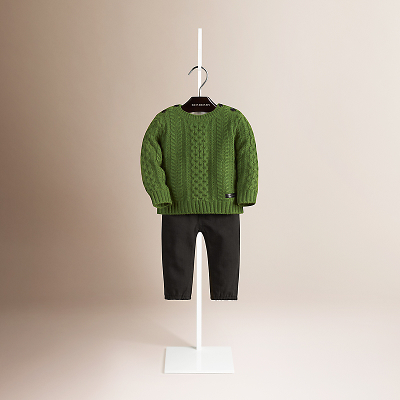 Burberry博柏利 阿兰针织羊绒衫 40045501