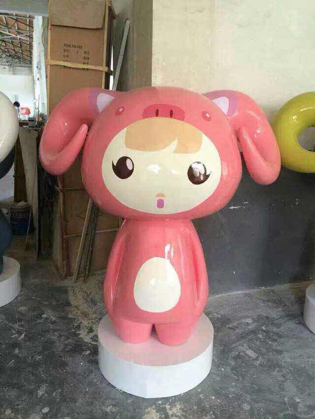 Hot Pin Cartoon Paparazzi Sculptures Fiberglass Fiberglass Cartoon Pendulum Cartoon Character Sculpture Thishui Resin Handiwork