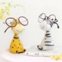 Sáng tạo zakka dễ thương kính động vật kệ phụ kiện nhà kính cửa hàng trang trí văn phòng quà tặng trang trí cây trang trí trong nhà