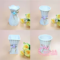 Vườn nhỏ bình hoa nhựa trang trí hoa nhỏ hoa bàn trang trí bó hoa - Vase / Bồn hoa & Kệ chậu chữ nhật trồng cây