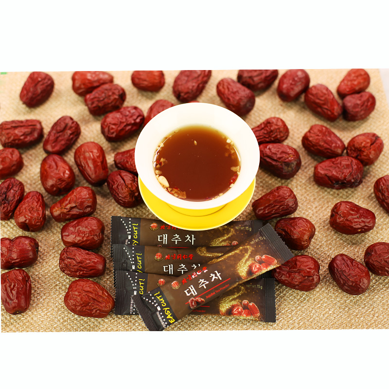 买即送】北京同仁堂  大枣茶(速溶茶) 225g(15g*15袋)
