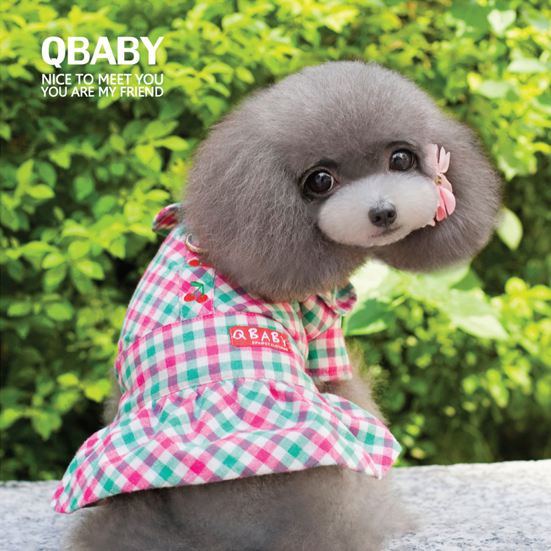 易派新春款QBABY服装 泰迪狗狗衣服 宠物保暖棉衣QD14-Q019 包邮