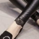 Quần da Pu nữ 2018 mới thu đông mặc quần legging cạp cao quần cộng với quần nhung dày bó sát chân bộ quần áo thể thao nữ Khởi động cắt