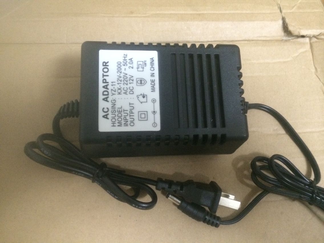 Surveillance camera lens power supply 12V 2A switching power adapter DC DC dual wire 5 5-2 1 2 5