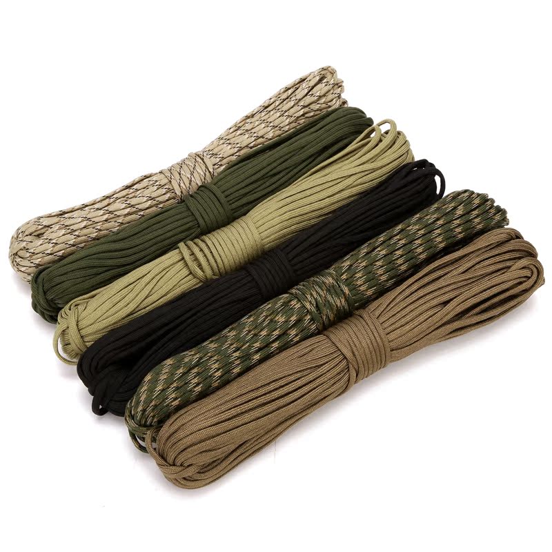 Military 7-core umbrella rope Outdoor mountaineering rope Binding rope Hanging down rope Life-saving rope Safety rope Packing rope