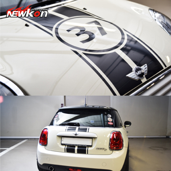 宝马mini cooper one countryman车贴拉花机盖车尾拉力条汽车贴纸