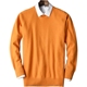 Mùa thu và mùa đông 100% áo len cashmere nguyên chất nam cổ tròn dày Áo len cổ chữ V trung niên lỏng lẻo cỡ lớn đan đáy thời trang h&m Kéo qua
