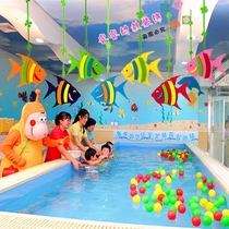 Maternal and Child Store Kindergarten Hanging Classroom Corridor Hanging Up Creative Marine Dolphin Fish Hanging Decorations