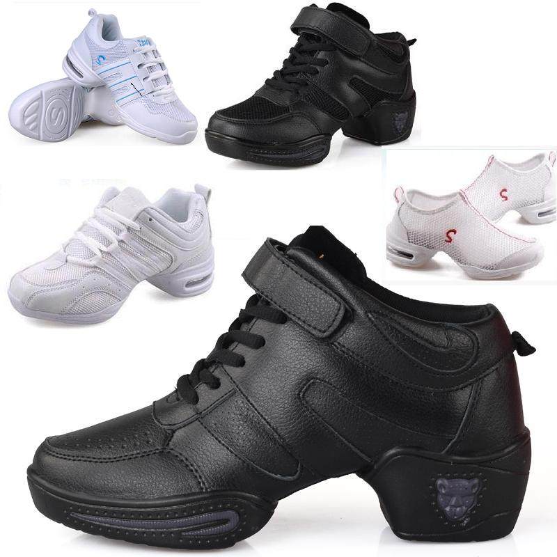 Spring Autumn Summer White Black Mesh Noodles Breathable Dance Shoes Softbottom Women Fitness Modern Dance Square Dance Women's Bodybuilding Sport