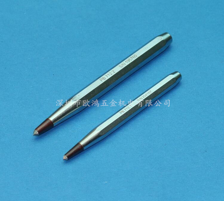 Import tool Swiss PB 712 1 2 with cemented carbide octagonal handle centre punch centre punch