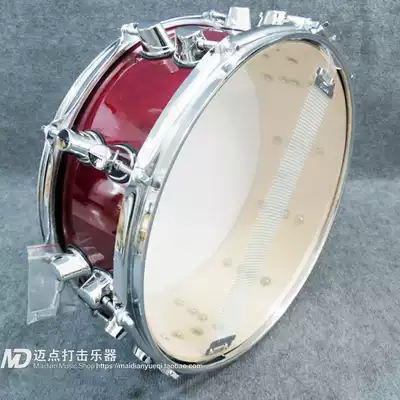 Step point percussion instrument custom painted whole Birch 14*6 5 snare drum bag red wood grain