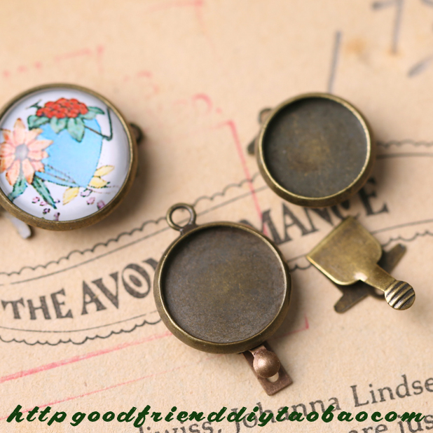 Drop Glue Time Gem bottom Nursery Tray Inserts link buckle DIY handmade Beads Ornament Accessories (0834A)