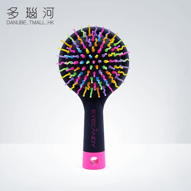 海外韩国eyecandy彩虹梳 美发气囊按摩梳包邮 防静电顺发