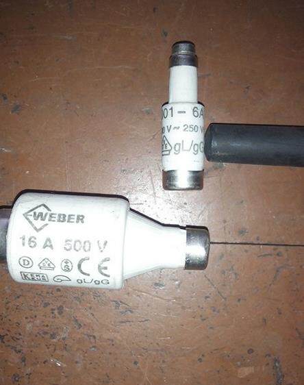 WEBER (Weber) D-type fuse D01-6A 400V ~ 250VDC DII-16A 500V (gG gL)