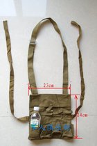 Pure cotton yellow canvas four-compartment backpack. Collection stock new and souvenir four-compartment backpack.