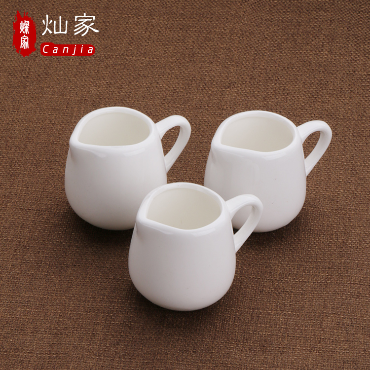 Milk cylinder ceramic Milk jug of Milk cup Milk sugar pot Milk pot of coffee appliances coffee cup of Milk a cup of Milk spoon sauce western food