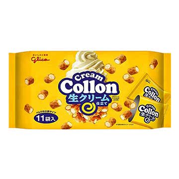 Glico 格力高 奶油卷心饼(分享包)-148.5g台湾官网直邮进口