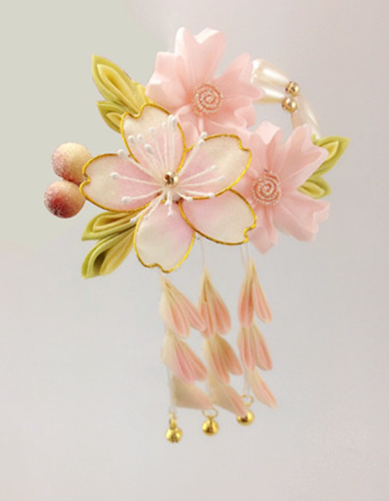 Japanese Japanese fine flower clothes hair hair Japanese style Japanese female handwriting and wind hair decoration cos