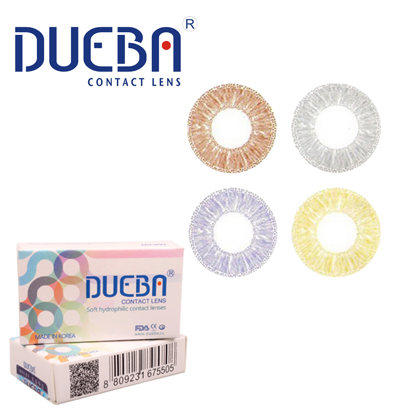 DUEBA 清眸 混血大直径美瞳年抛舒适近视平光彩色隐形眼镜1片ll