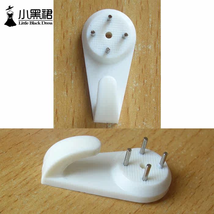 Small Black Dress Wall Wall Wall Without Mark Hook Nail Hook Minimally Invasive Nail Wedding photo frame fresco hook