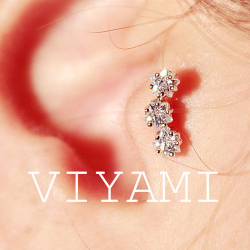 Korean import cute mini versatile star five-pointed star ear bone stud ear pins small ear ear pins female