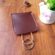 Sáng tạo handmade xe da kéo chìa khóa hộp vuông vuông công suất lớn túi da unisex túi đựng chìa khóa xe Trường hợp chính