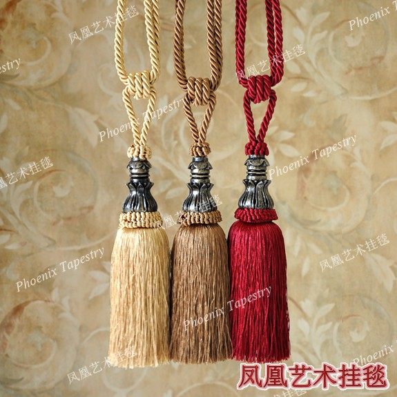 Phoenix Art Tapestry Accessories Custom Hanging Tassel Tassel Tassel European Curtain Tapestry Classic Accessory