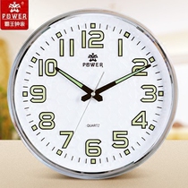 Overlord round quartz wall clock 13 inch living room fashion creative luminous wall watch bedroom simple mute quartz clock