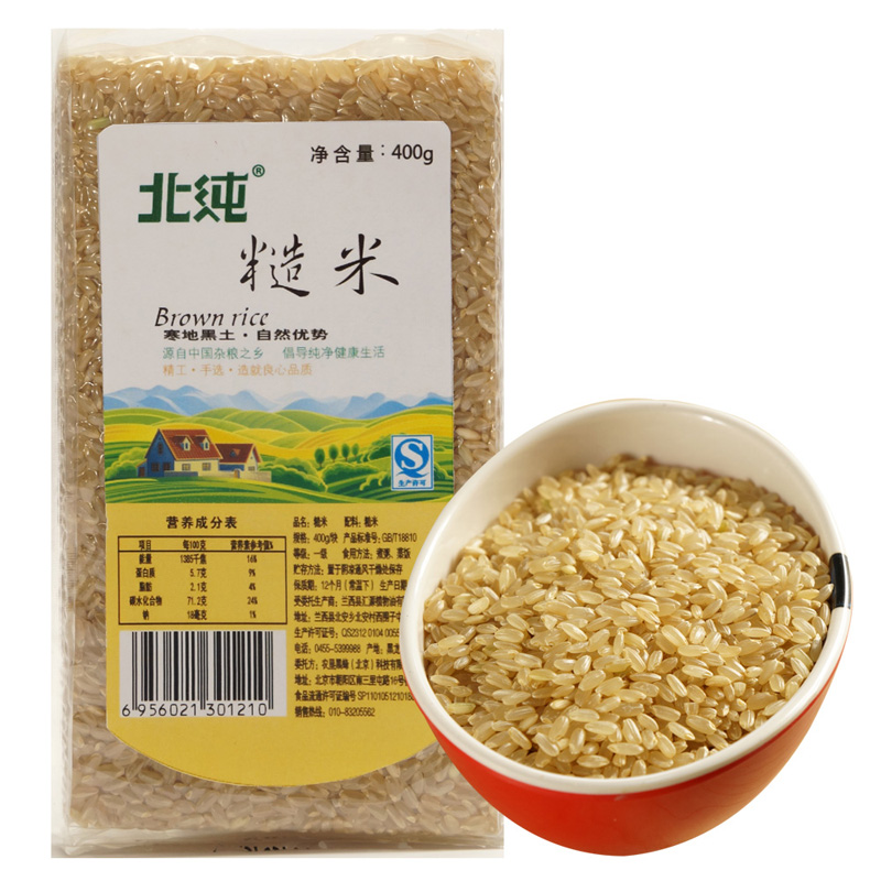 【天猫超市】北纯糙米400g 粗粮 五谷杂粮 杂粮米 新老包装随机