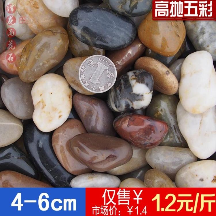 High throw 5 color cobblestone landscaped stone fish tank stone furniture stone garden stone garden stone 4-6cm